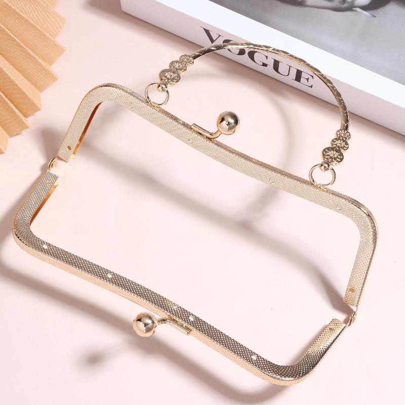 Embroidery Wallet - NewMetal Purse Frame With Curved Handle