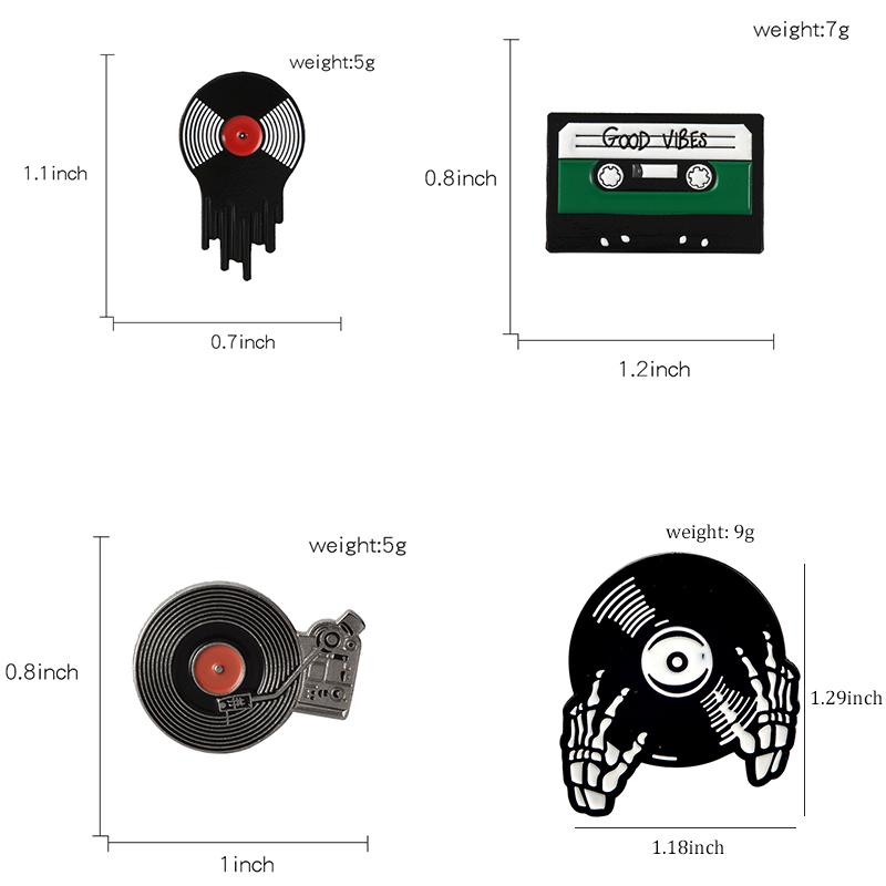 Punk Người Yêu Âm Nhạc Men Pin - đánh giá và giá Embroidery Kiss