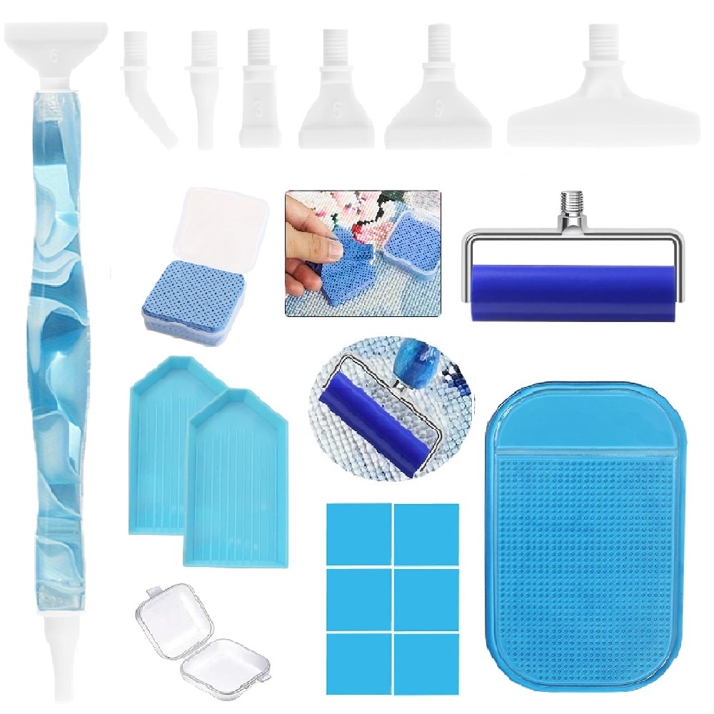 DIY diamond painting tool set, - đánh giá và giá Embroidery Kit Starter