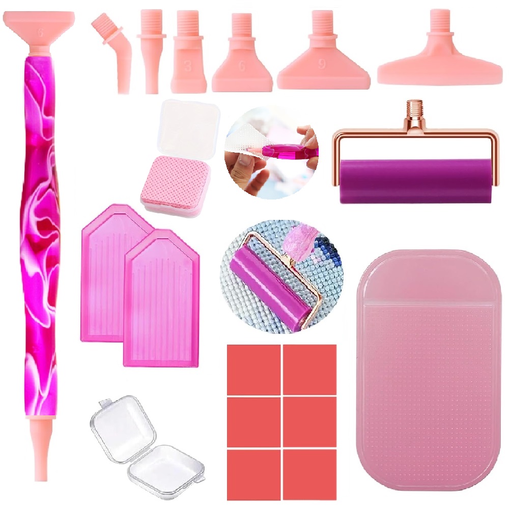 DIY diamond painting tool set, - đánh giá và giá Embroidery Kit Starter