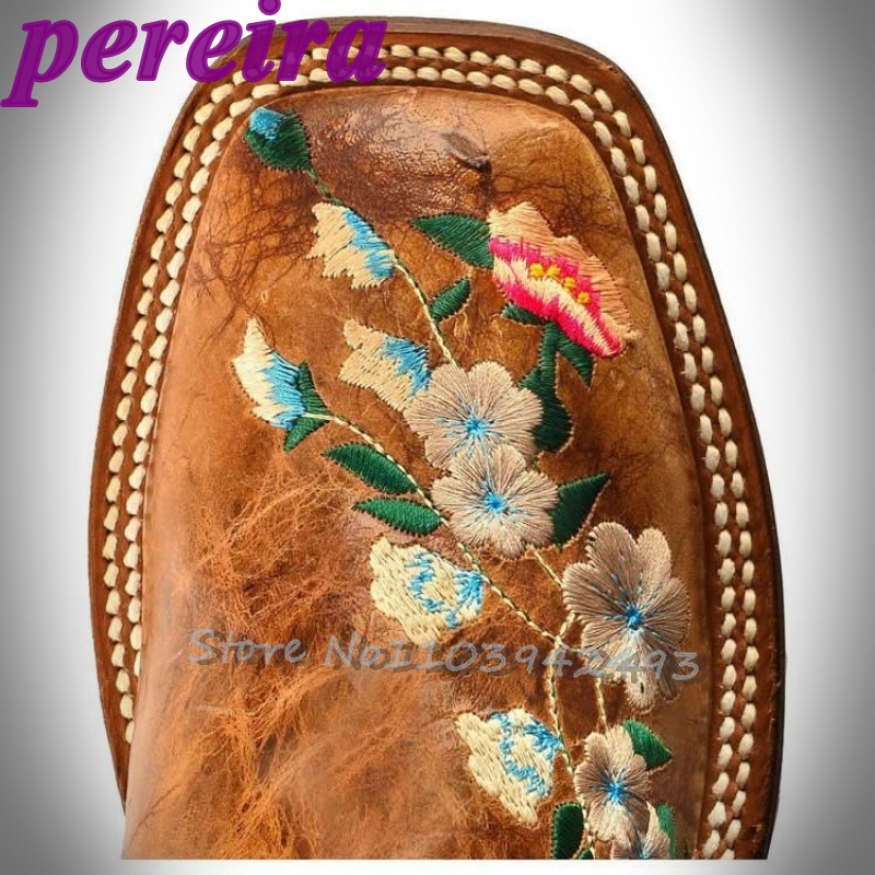 Embroidered Flower Boots Rose  - đánh giá và giá Embroidery Roses