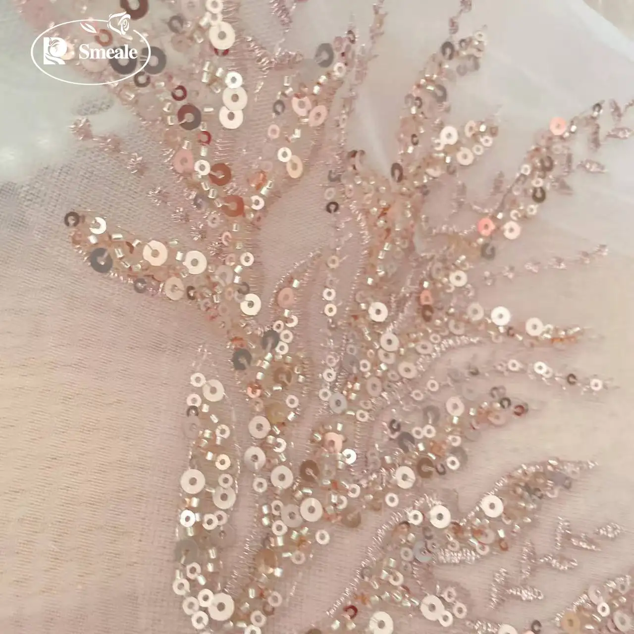 5Pair-2Pair.Rose Gold Sequin T - đánh giá và giá Embroidery Roses