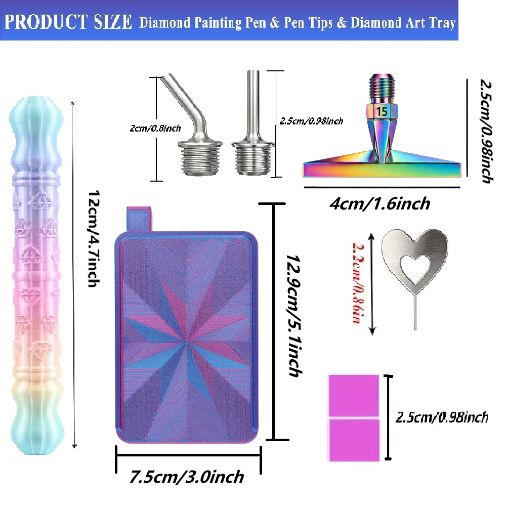 3D Diamond Pattern Dotting Pen - đánh giá và giá Embroidery Kit Starter