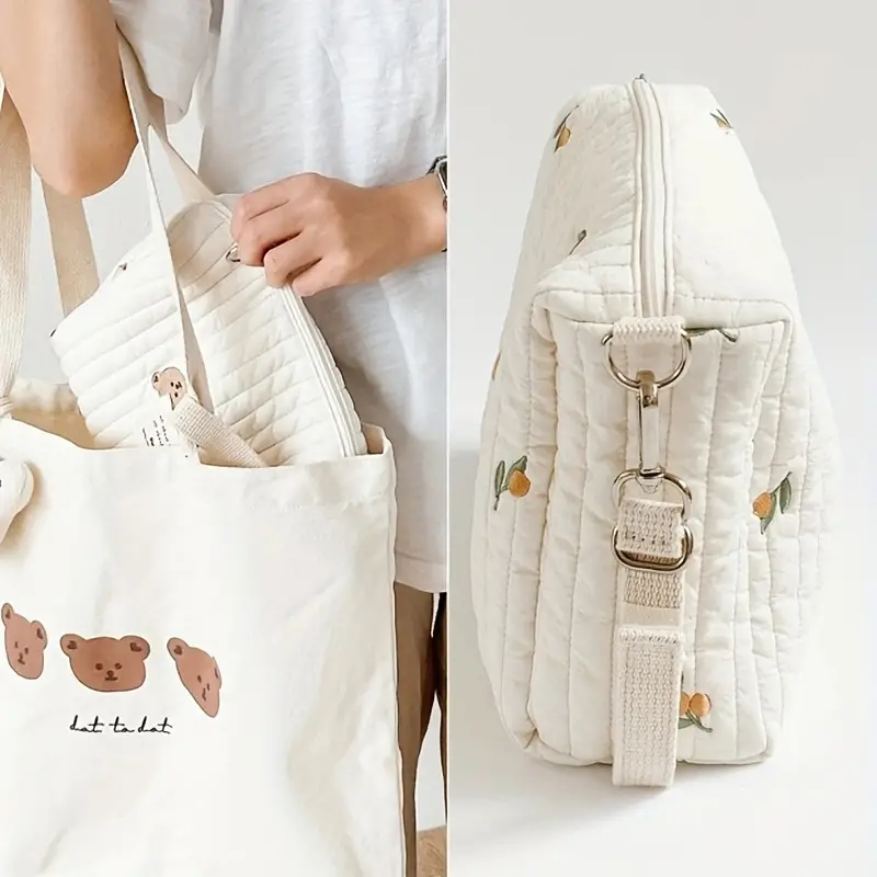 Cotton Portable Storage Bag Zi - đánh giá và giá Embroidery Fonts
