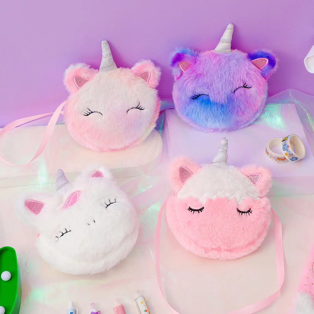 Kids Fashion Plush Shoulder Ba - đánh giá và giá Embroidery Wallet