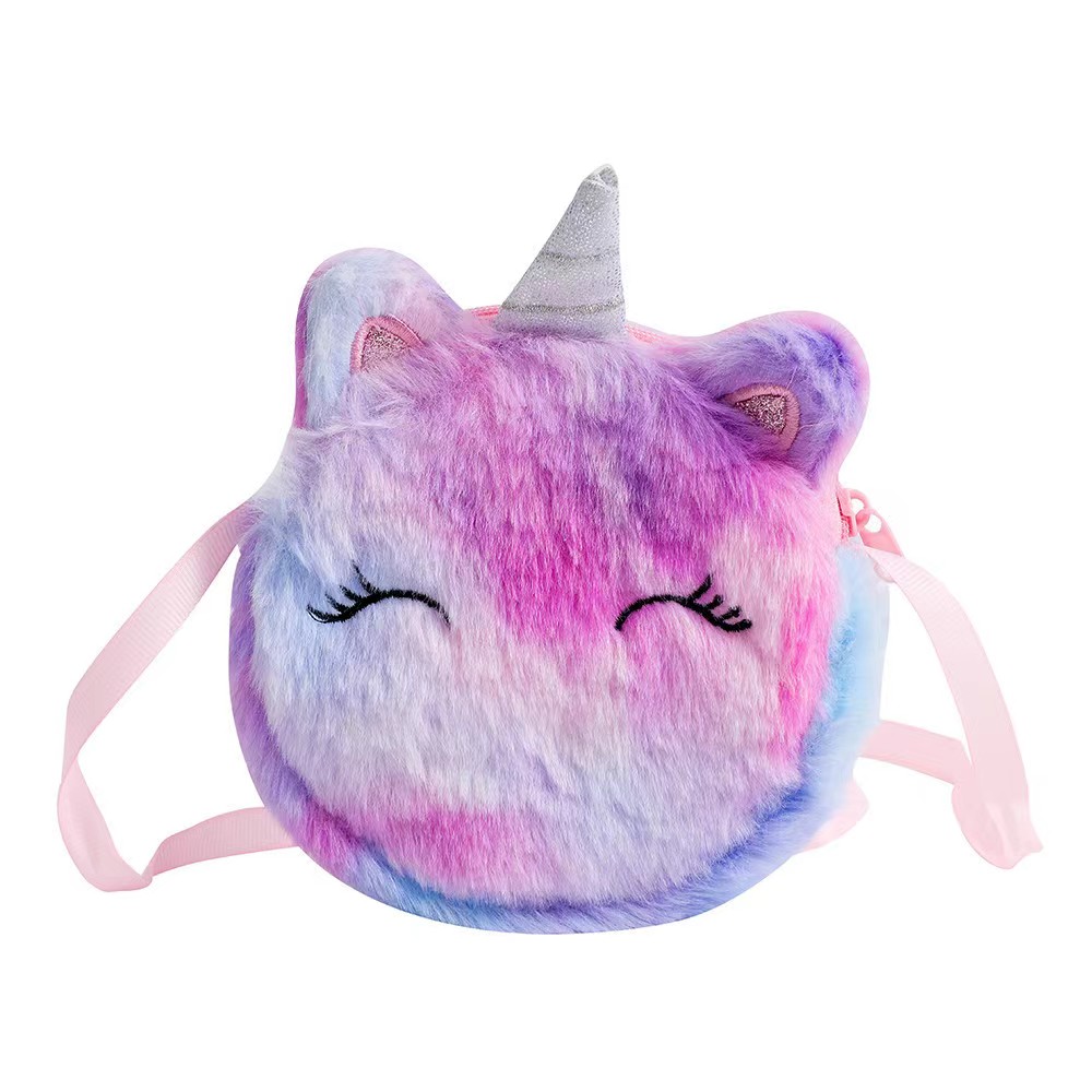 Kids Fashion Plush Shoulder Ba - đánh giá và giá Embroidery Wallet