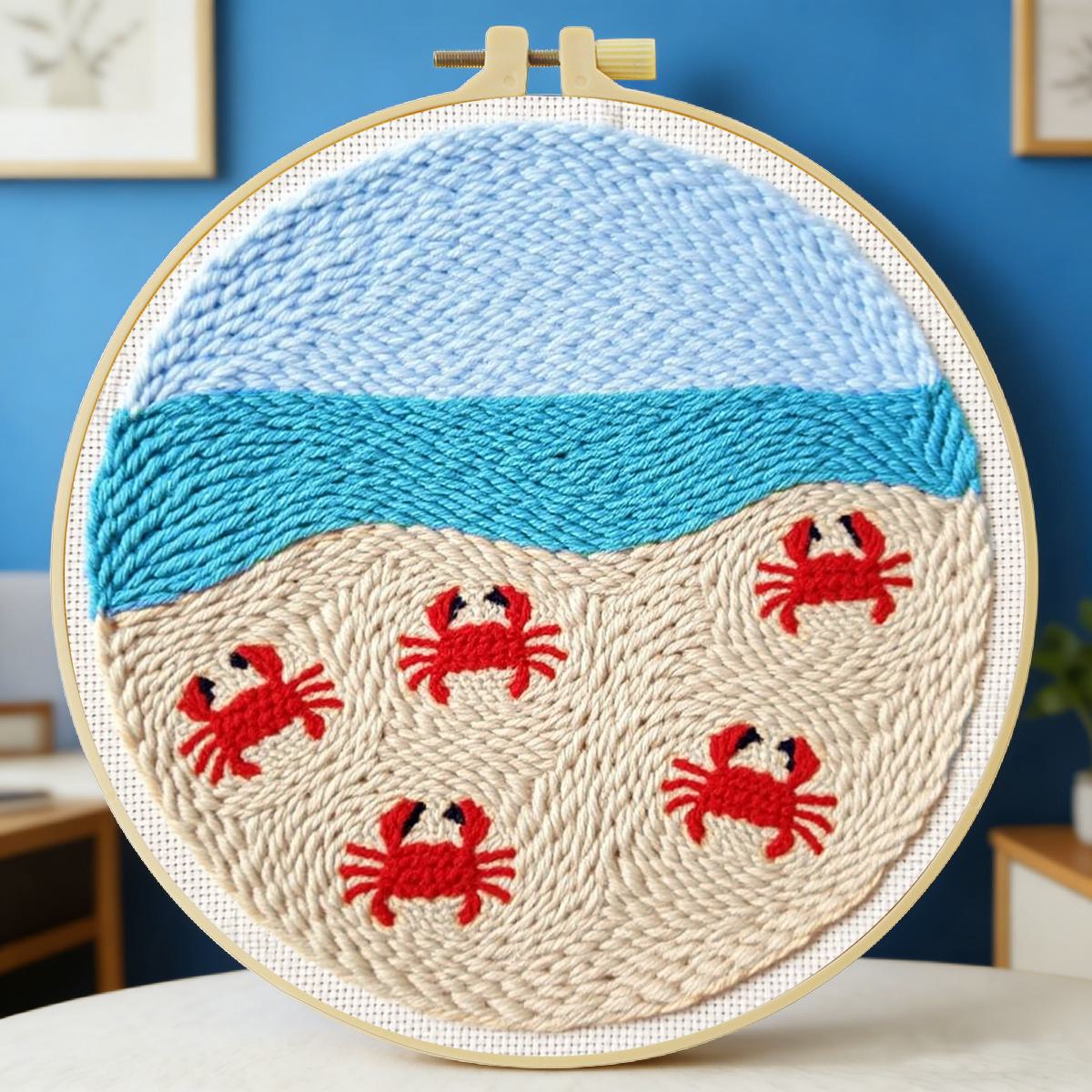 20X20CM/7.87inch Animal - Crab - đánh giá và giá Printed Embroidery Kit