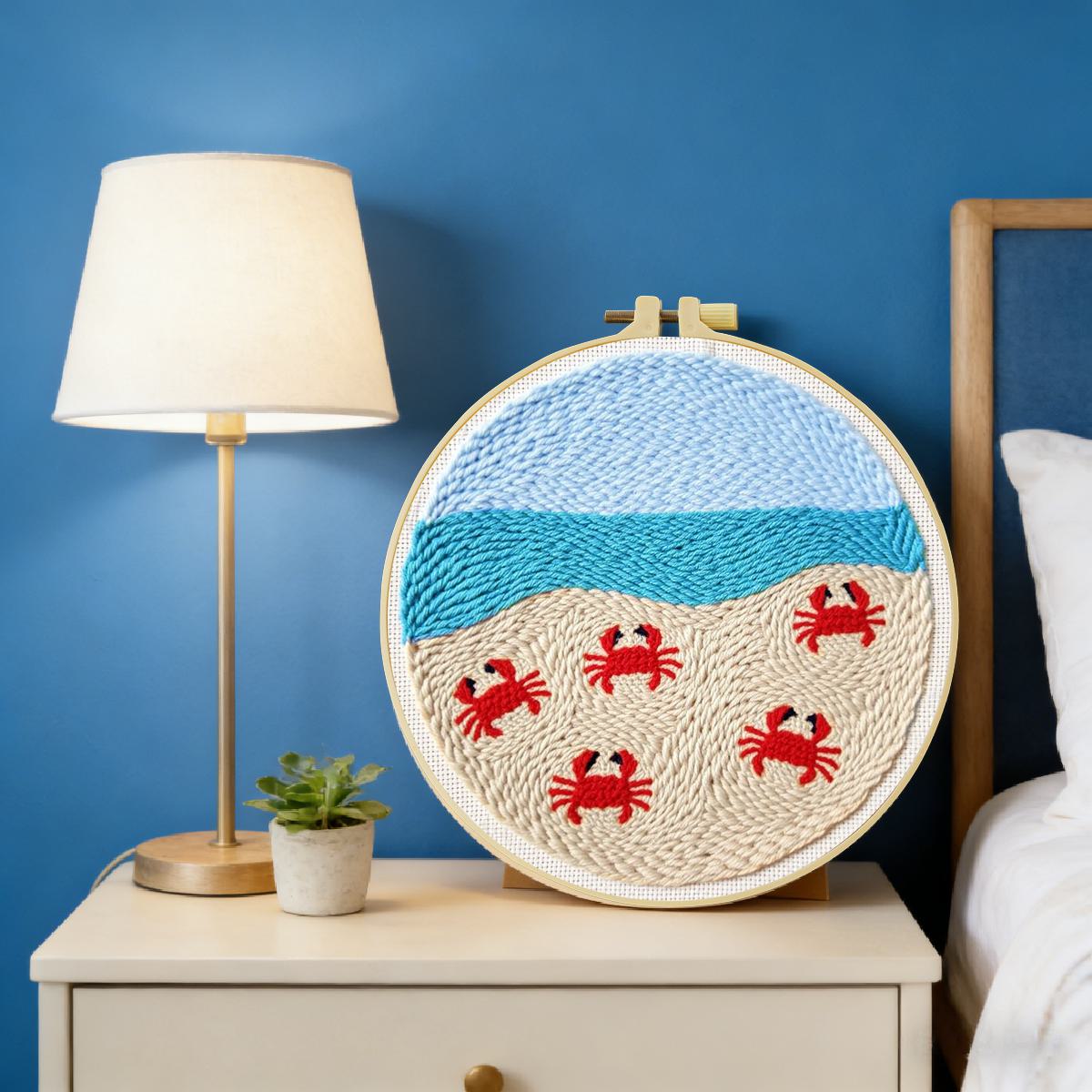 20X20CM/7.87inch Animal - Crab - đánh giá và giá Printed Embroidery Kit