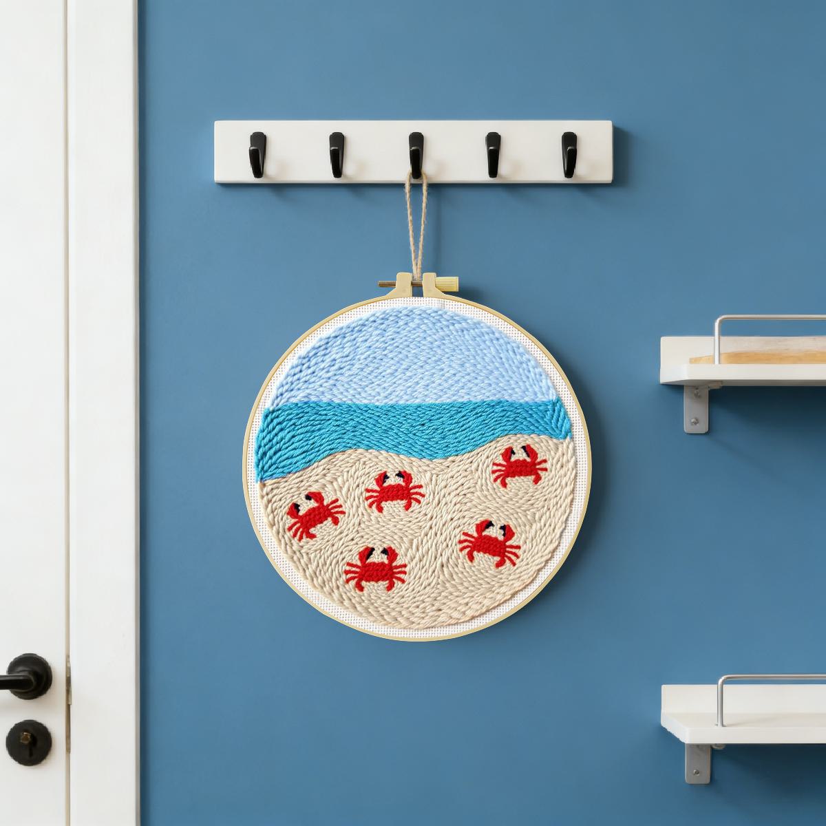 20X20CM/7.87inch Animal - Crab - đánh giá và giá Printed Embroidery Kit