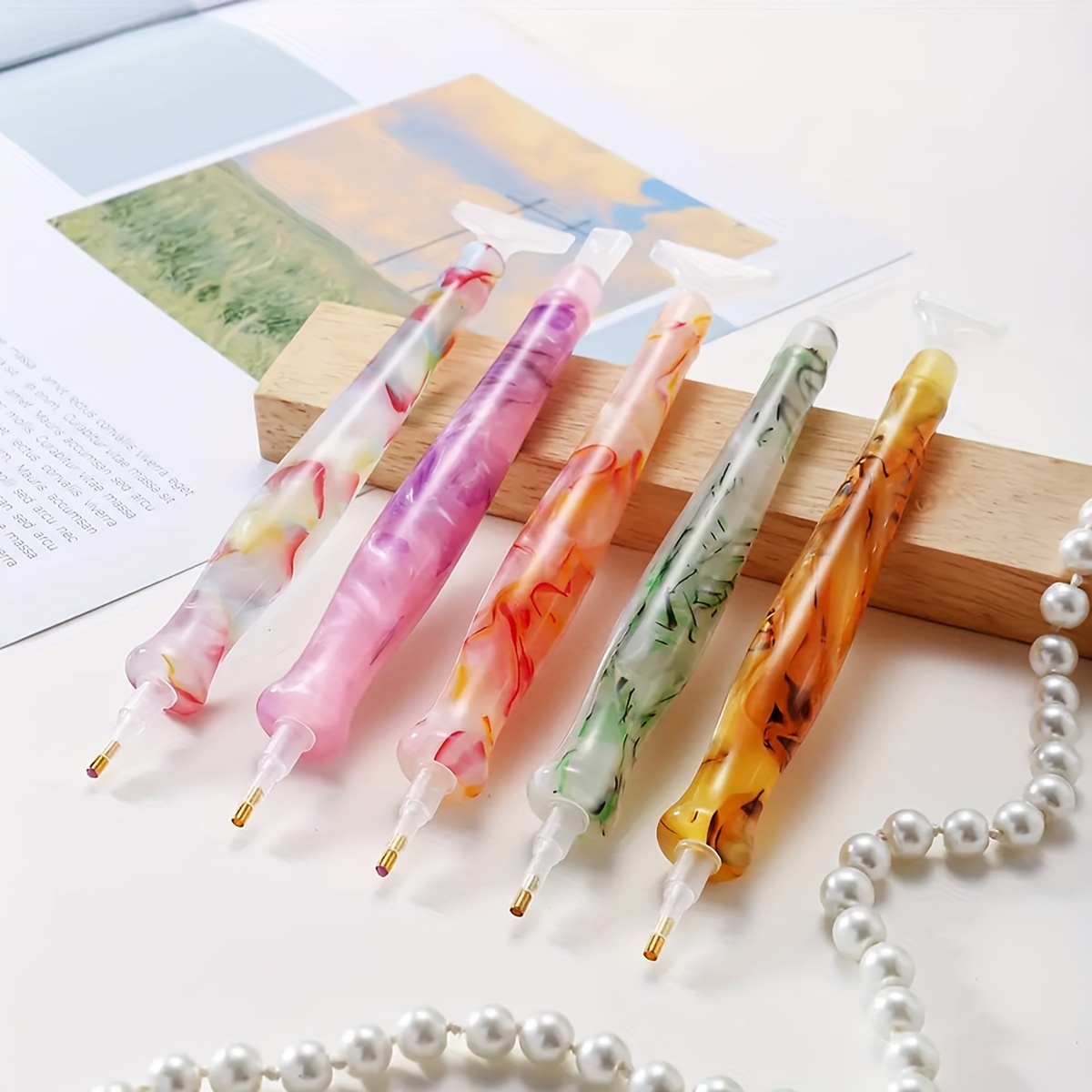 1pc Random Color Resin Retro D - đánh giá và giá Embroidery Service