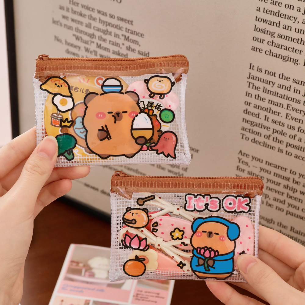 Waterproof Capybara Storage Ba - đánh giá và giá Embroidery Wallet