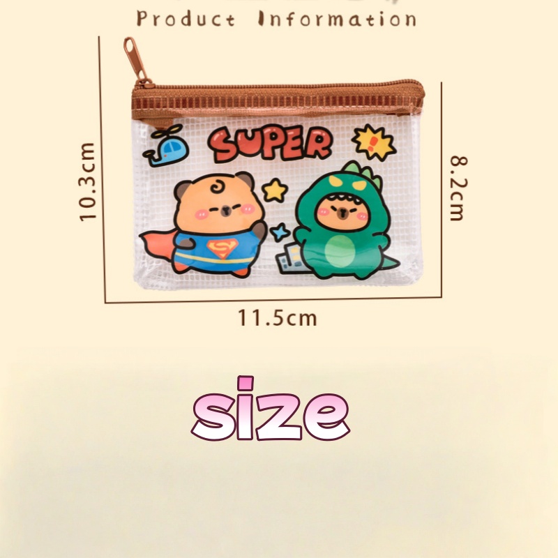 Waterproof Capybara Storage Ba - đánh giá và giá Embroidery Wallet