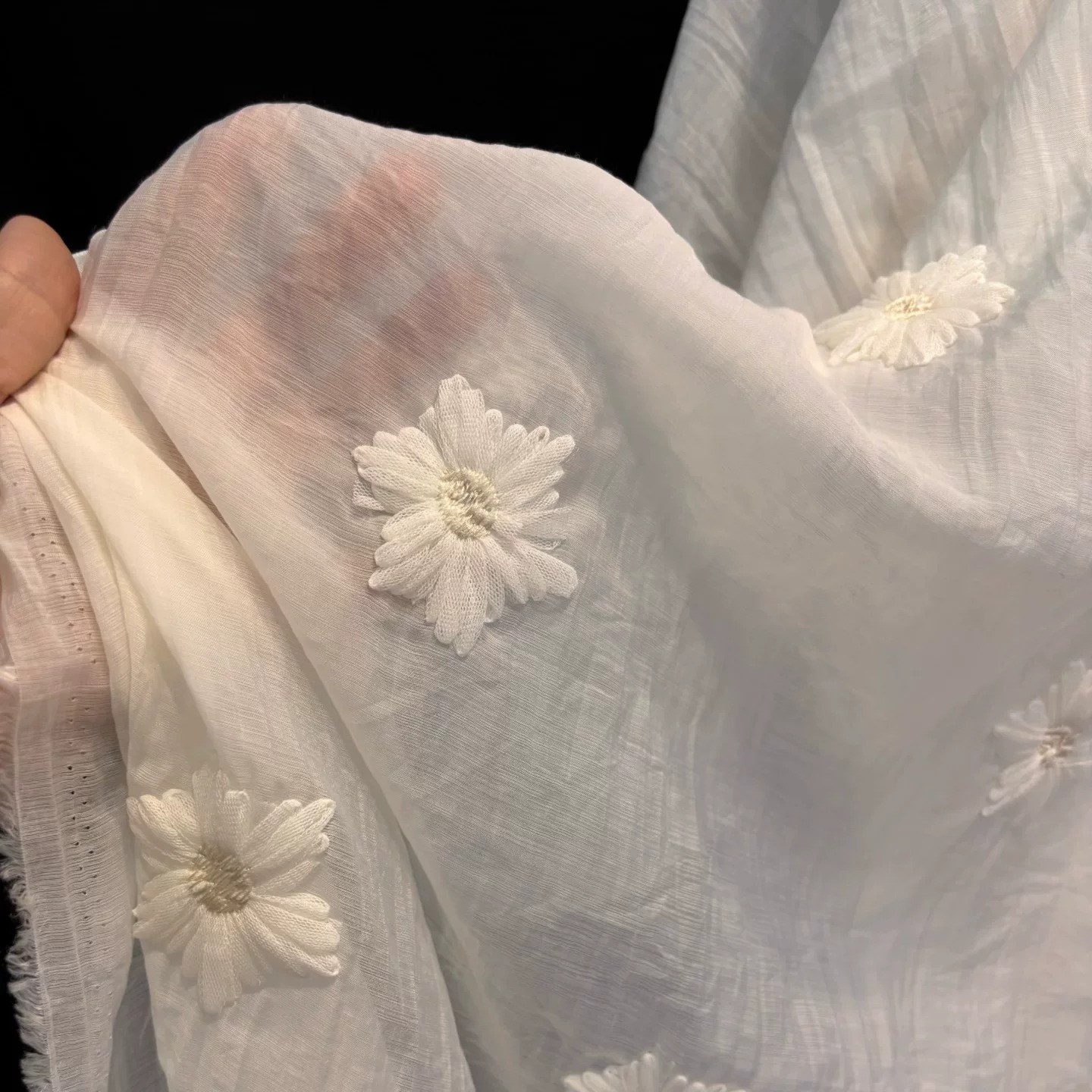1yard Chiffon yarn micro pleat - đánh giá và giá Embroidery Yarn
