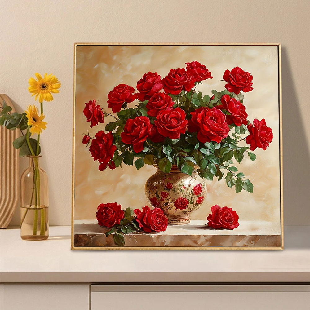 Rose Diamond Painting Full Squ - đánh giá và giá Embroidery Roses