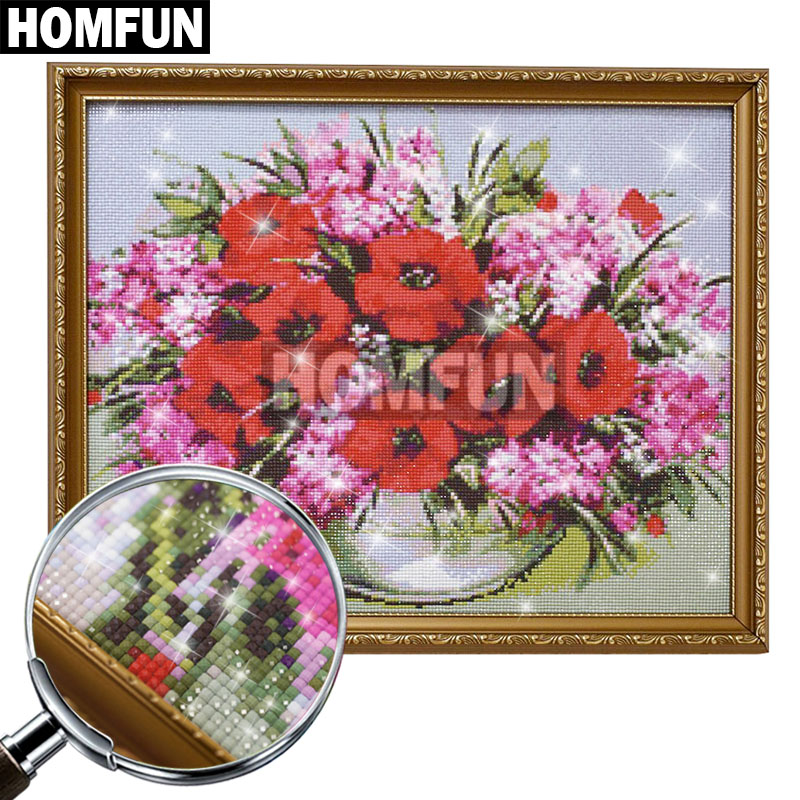 HOMFUN Full Vuông/Vòng Mũi Kho - đánh giá và giá Embroidery Fish
