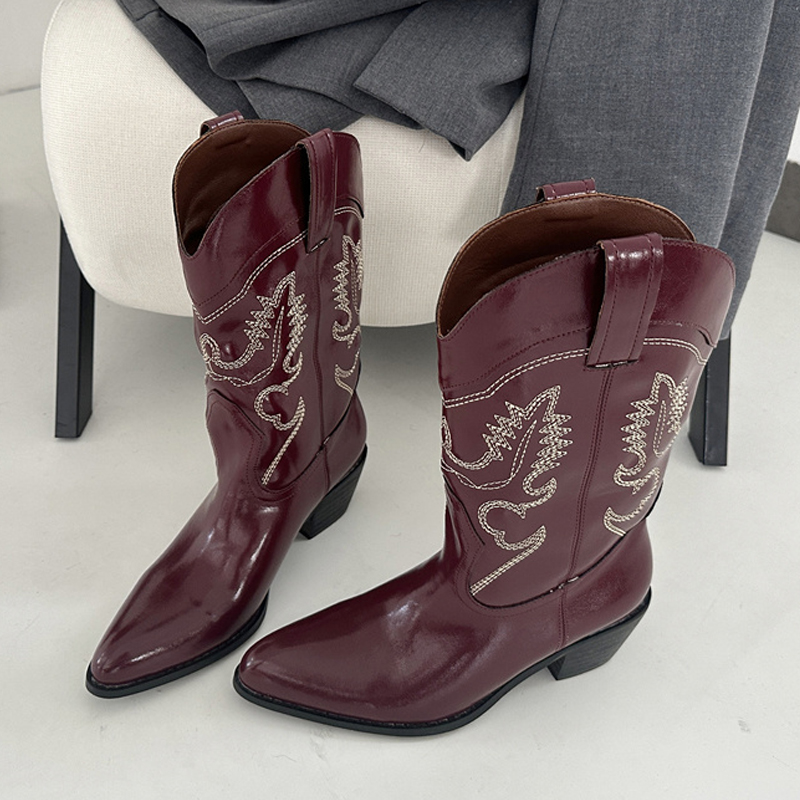 Liyke Designer Wine Red Leathe - đánh giá và giá Embroidery Design