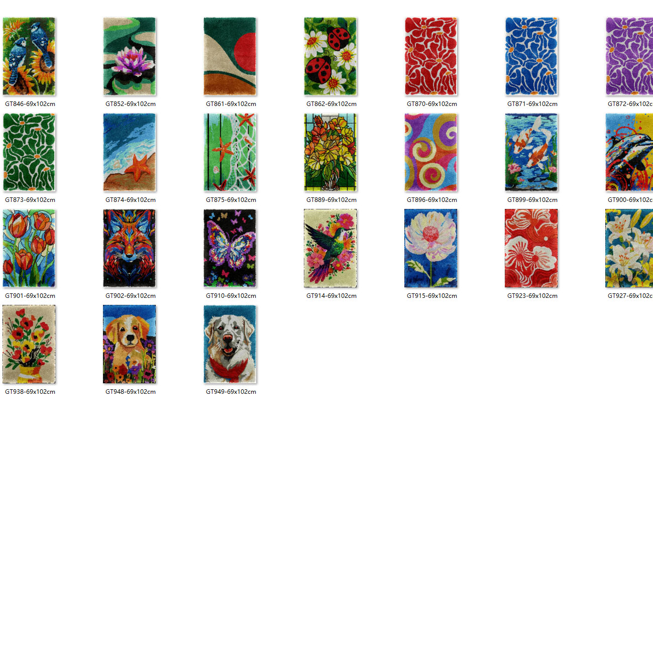 Bee latch hook kit rug canvas  - đánh giá và giá Printed Embroidery Kit