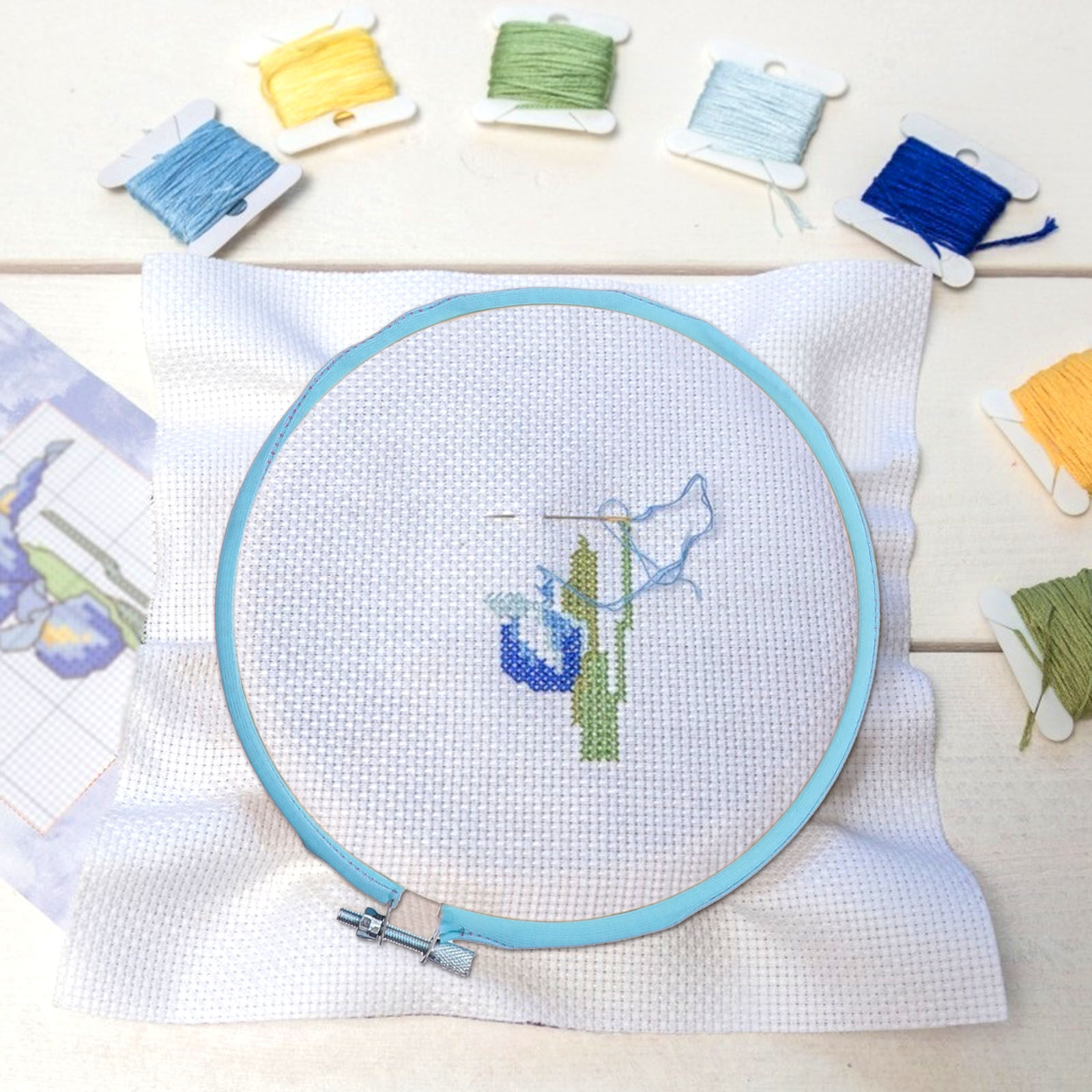 4Pcs Cross Stitch Hoops Wooden - đánh giá và giá Hoop Tightener Tool