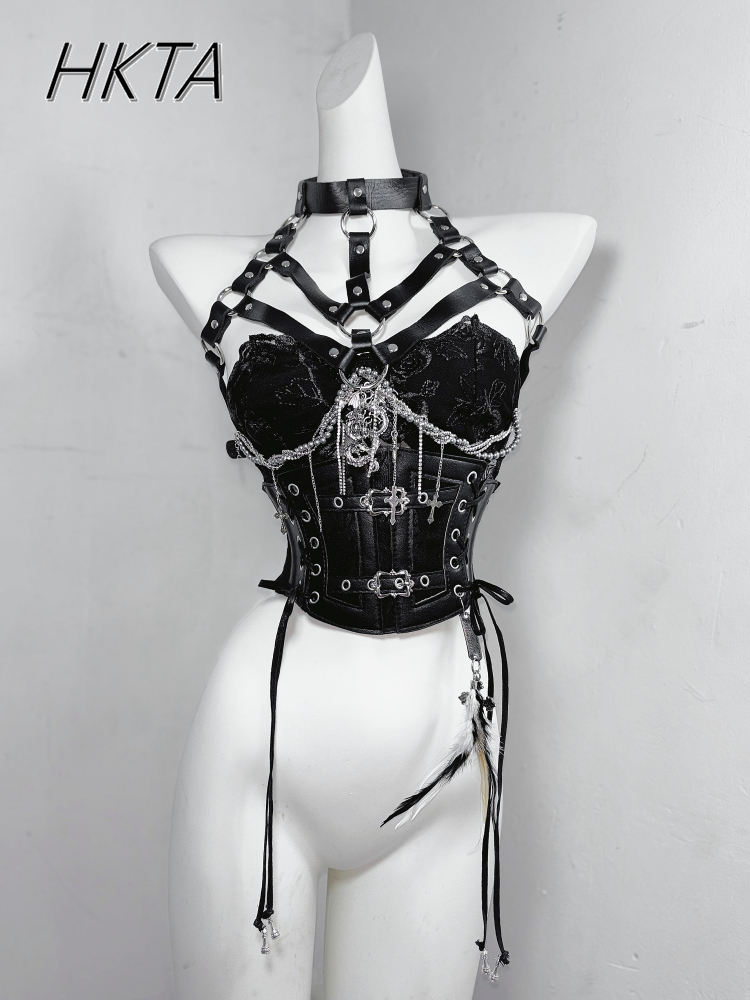 Dark Style Goth Metal Chain Wa - đánh giá và giá Embroidery Roses