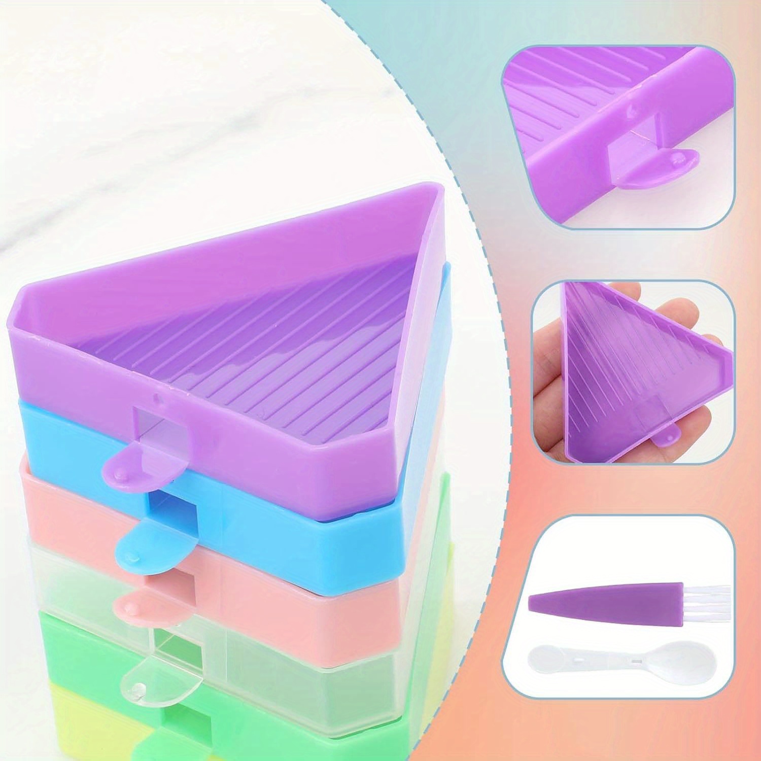 9PCS New Diamond Painting Tray - đánh giá và giá Embroidery Kit Starter