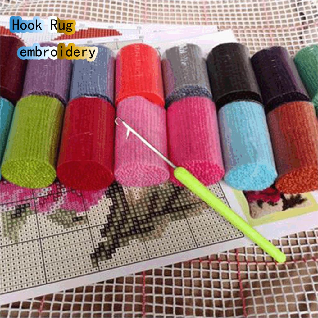 Christmas Latch Hook Rug Kit C - đánh giá và giá Printed Embroidery Kit