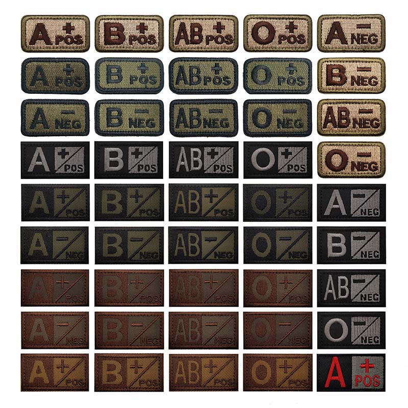 1 /2 PCS,A B AB O POS-NEG Bloo - đánh giá và giá Embroidery Fonts