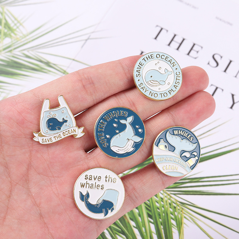 Cute Cartoon Whale Brooch Pins - đánh giá và giá Embroidery Fish