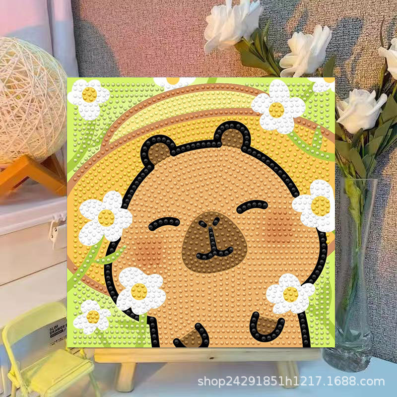 Cartoon Capibala Crystal Diamo - đánh giá và giá Embroidery Service