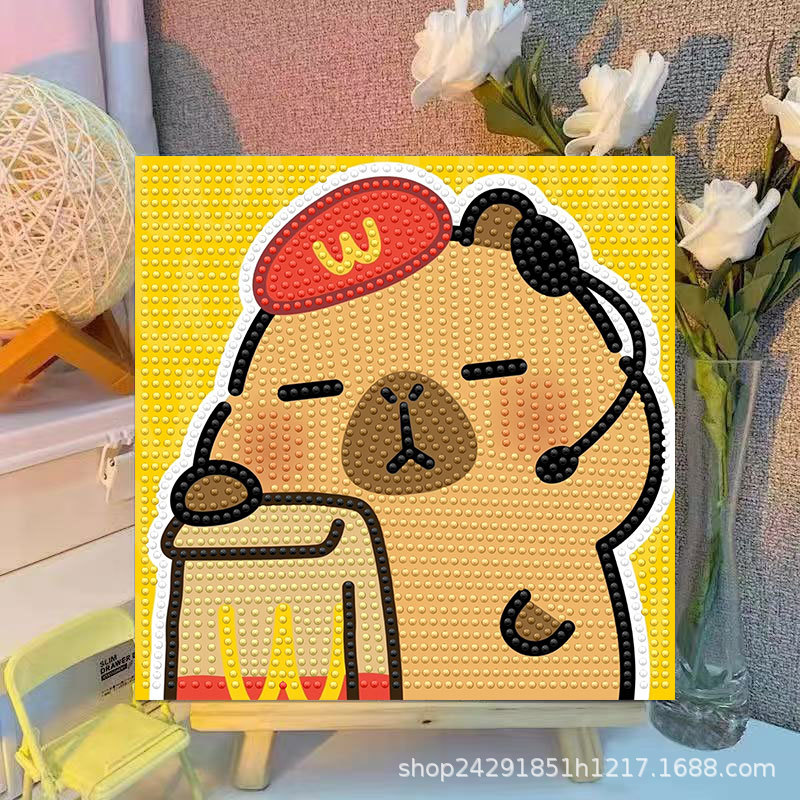 Cartoon Capibala Crystal Diamo - đánh giá và giá Embroidery Service