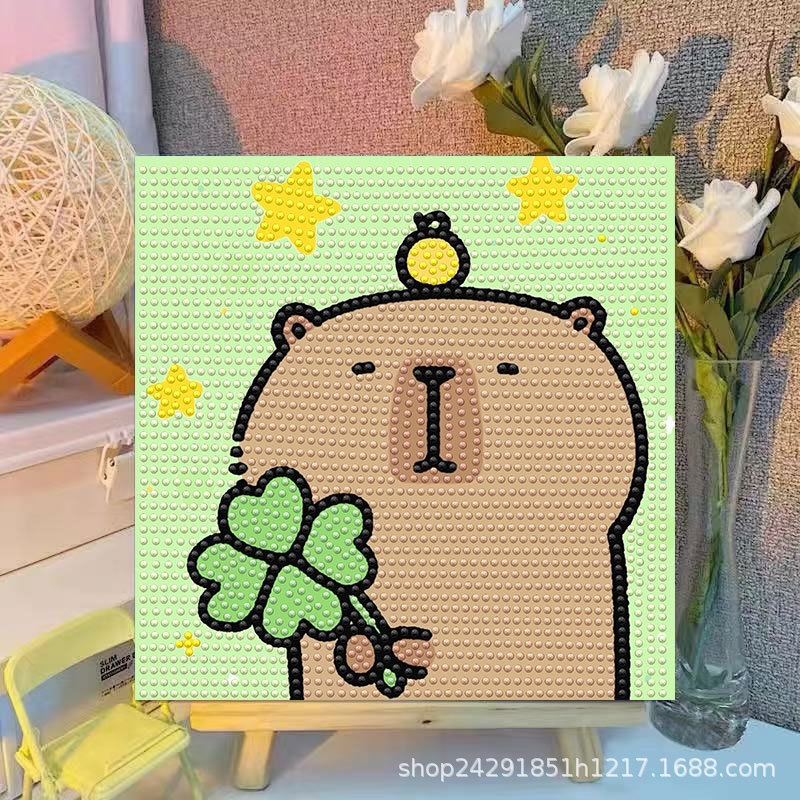 Cartoon Capibala Crystal Diamo - đánh giá và giá Embroidery Service